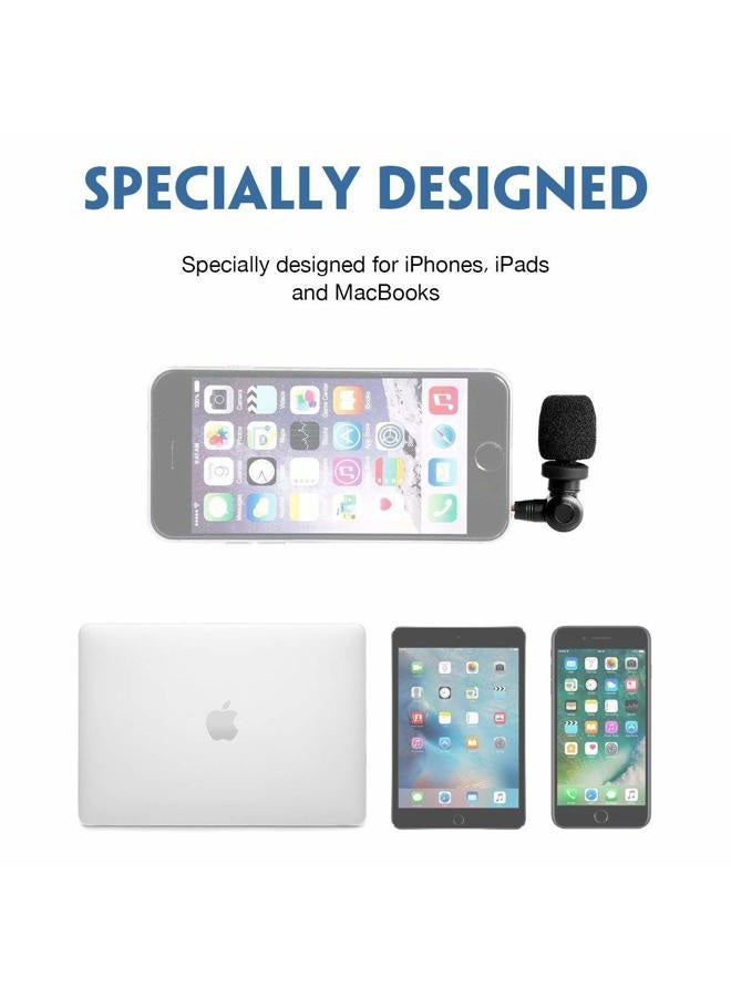 Saramonic SmartMic Mini Condenser Flexible Microphone for Smartphones,Vlogging Microphone for iPhone and YouTube Video, Mic for iOS Apple iPhone 7 7s 8 X 11 6 6s iPad and Android Phone - Image 5